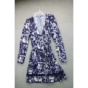Simply Vera-Vera Wang Women's Faux Wrap Dress-Medium-Polyester